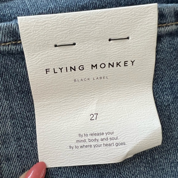 Flying Monkey / Express High Waisted Stretch Boyfriend Jeans. Size: 27 Brand New - Picture 8 of 15